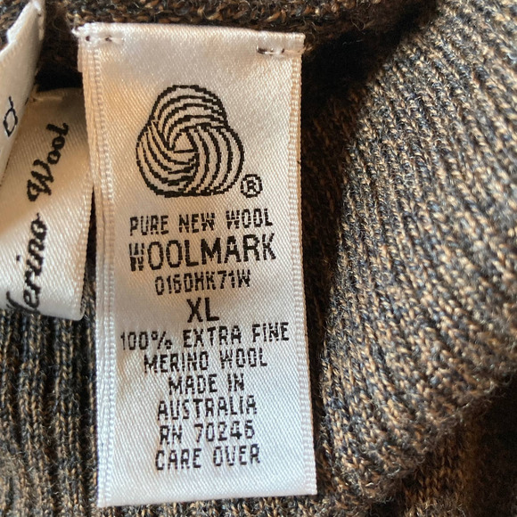 Mock Neck Extra Fine Italian Merino Wool Sweater - Picture 6 of 8